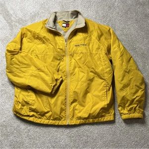 Vtg 90s Tommy Hilfiger Jacket Yellow Jacket Size XL